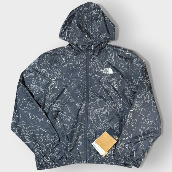 The North Face Kids Never Stop Hooded WindWall Jacket Asphalt Grey Size M (10) - Picture 1 of 14